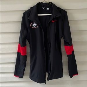 Black and red Georgia full zip-up jacket